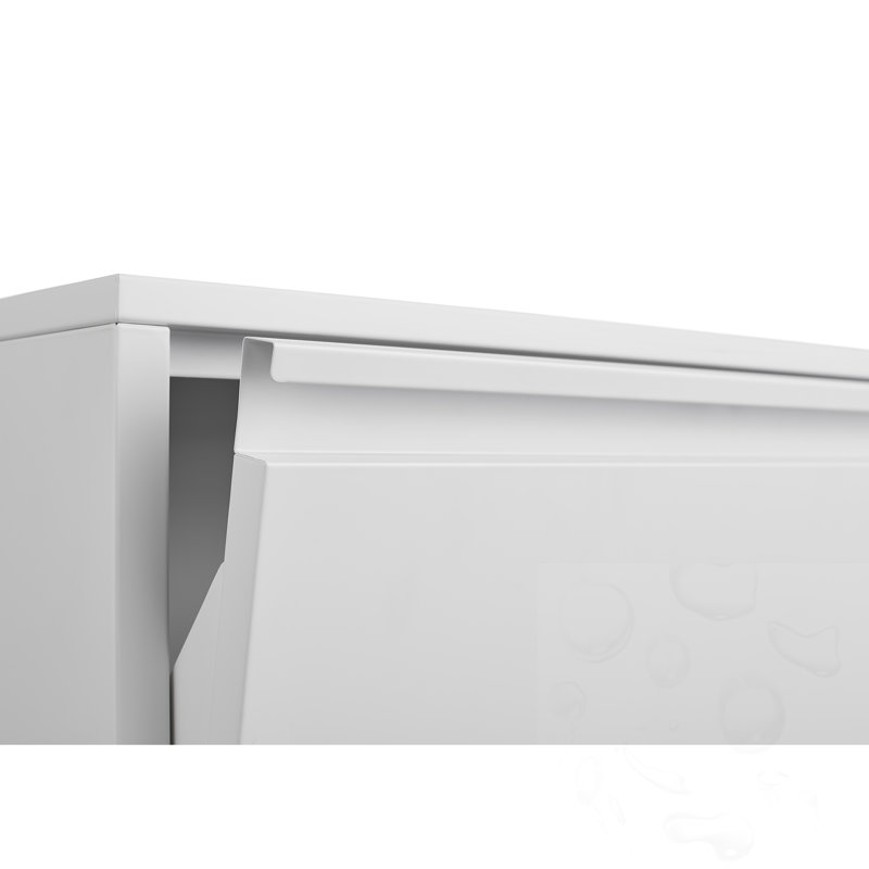 12 Pair Shoe Storage Cabinet, Blanc