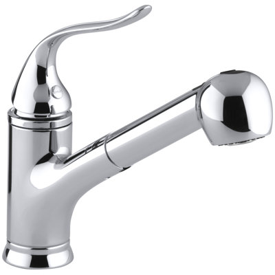Coralais Pullout Single Handle Kitchen Faucet with MasterClean™