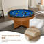 Table ronde ronde en bois massif 5 pi