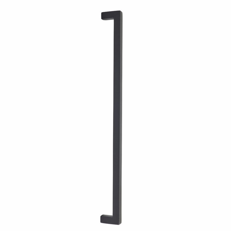 Emtek Rustic Modern Rectangular Appliance, Flat Black Bronze, 12" Center to Center