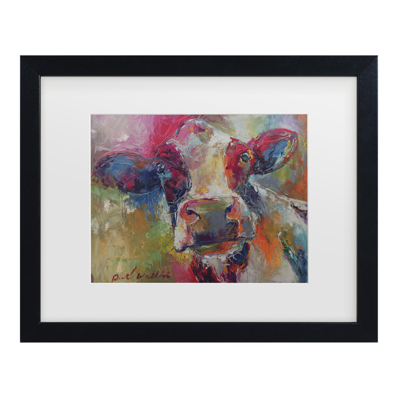 « art cow 4592 », impression, Cadre noir, H 11 po x l 14 po x p 0,5 po