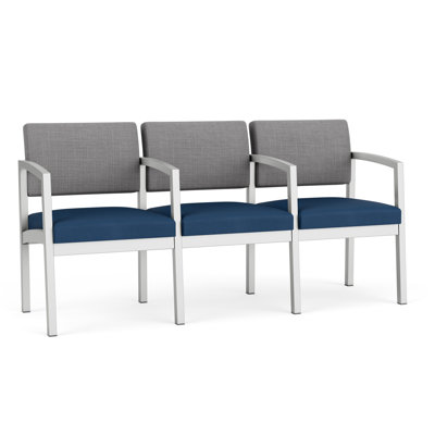 Lenox Steel Waiting Reception 3 Seat Tandem Seating Metal Frame