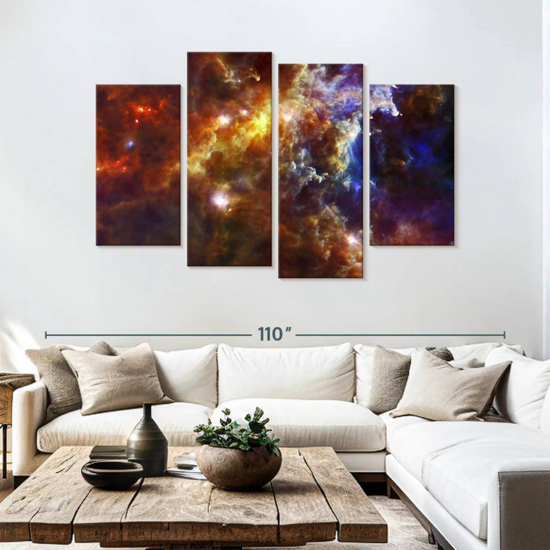 Oberle Rosette Nebula, 54" H x 84" W