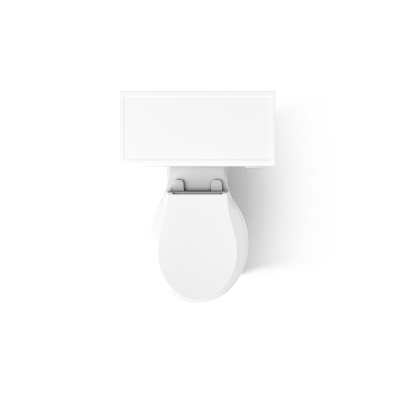Memoirs Stately Comfort Height 1.28 gpf Two-piece Round-front Toilet, White, Right-Hand