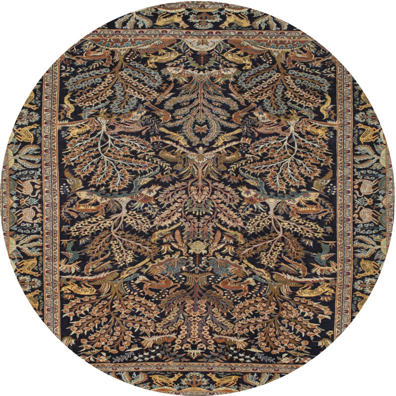 Oriental Indoor Rug, Round 5'