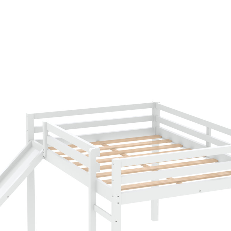Lit mezzanine double Pasuruan par Harriet Bee, Blanc
