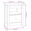 Bedside Cabinet 40X35x49 Cm Solid Wood Pine-813877396
