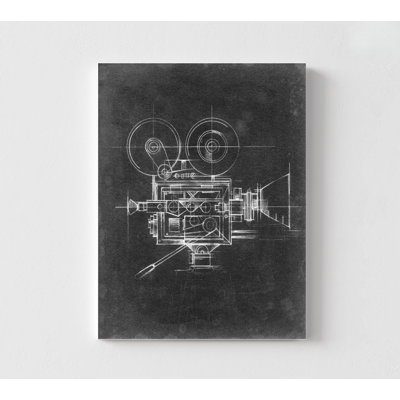 Vintage Camera Print, Framed Chalkboard Wall Decor, Retro Film Camera Print, Movie Camera Art, Cinema Lover Gift, Old Camera Wall Art -  WeFrameArt, 152995Z-4Hx6Wx1D-PRINT ONLY