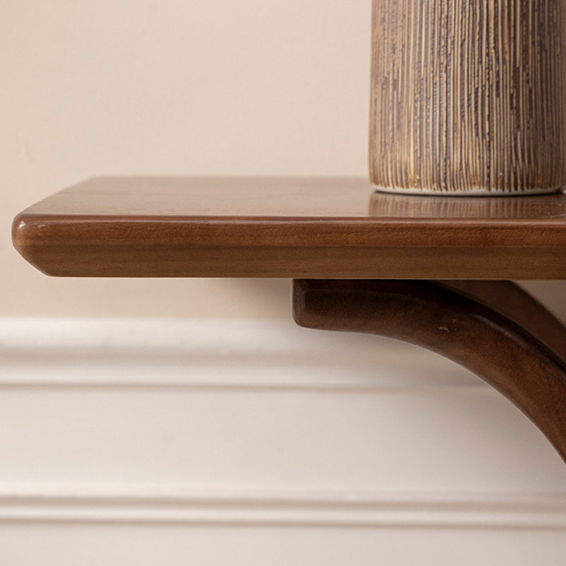 Modern Minimalist Art Console Table, Brown, 29.53" H x 31.5" W x 11.81" D