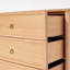 Commode Rose en chêne blanc américain à trois tiroirs