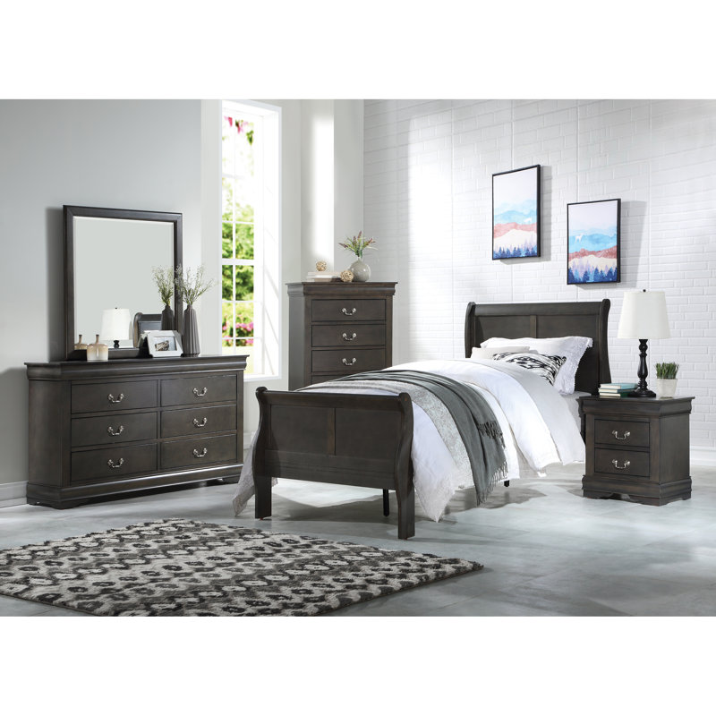 Louis Philippe Dark Gray Mirror