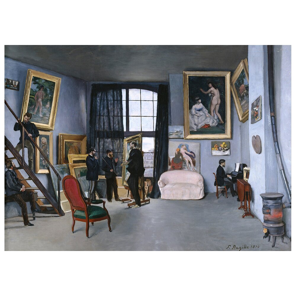 Leinwandbild Bazille's Studio von Frédéric Bazille