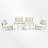 6 - Piece Outdoor Patio Conversation Set With Cushions-1603847646