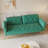 Tufted Loveseat, Upholstered Sofa With Throw Pillow-1588862167