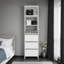 Placard Erie, 3 tiroirs, 3 tablettes, blanc