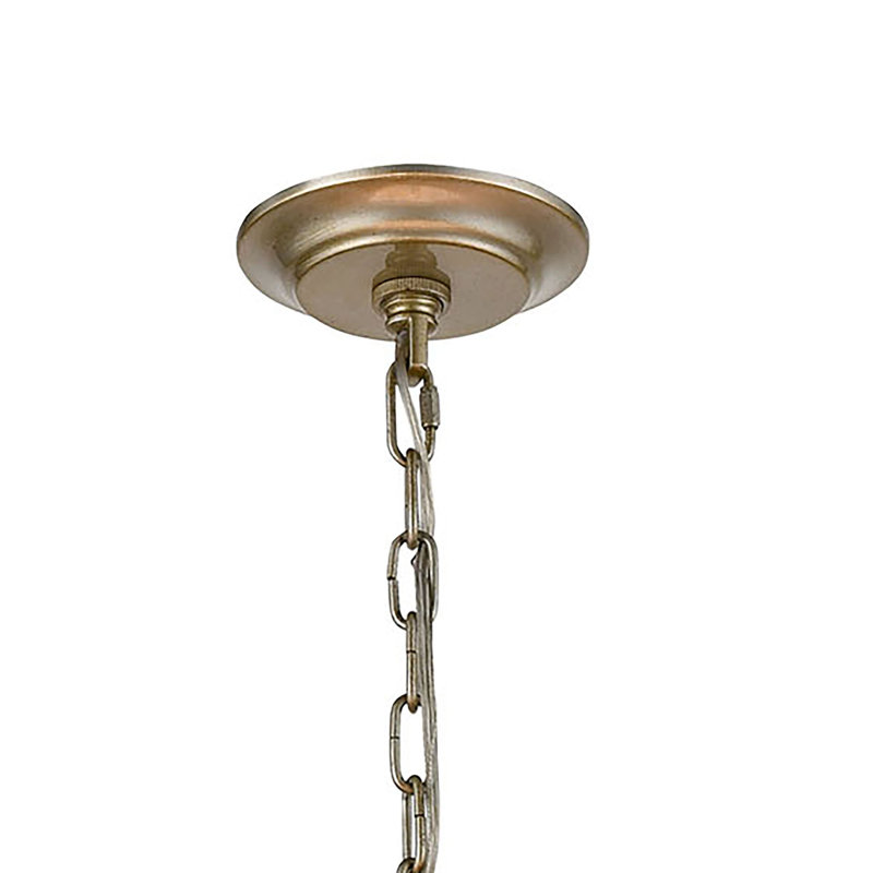 Luminaire suspendu carré à 3 lumières de 14 po de large Shaftbury - argent antique