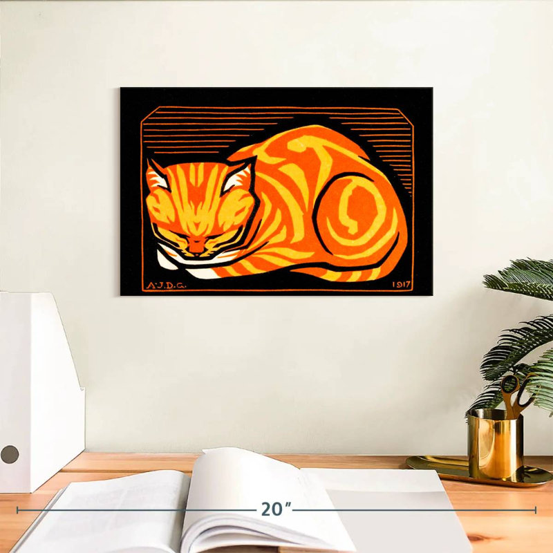 Brampt December Cat, 8" H x 12" W