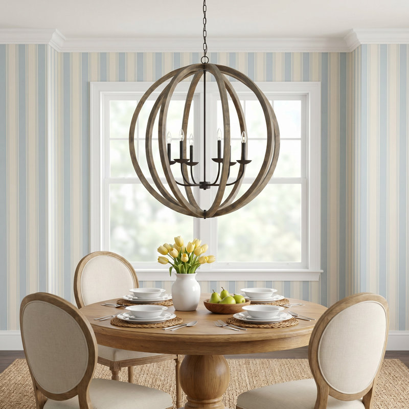 Maxwell 6 - Light Dimmable Globe Chandelier