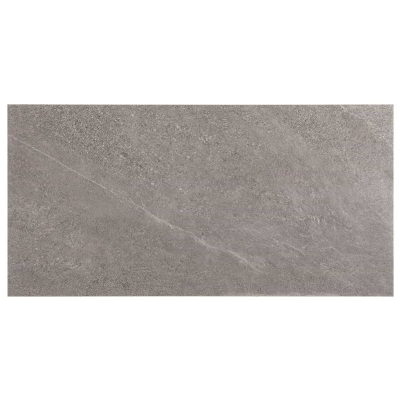 Era 12X24 Limestone Look Matte Porcelain Tile, Slate Gray