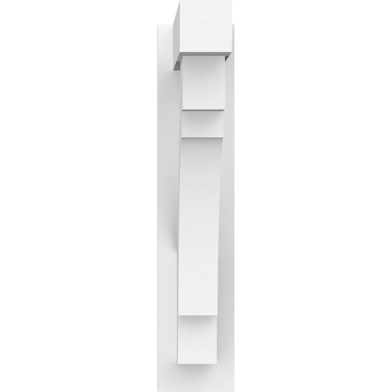 L 5 po x l 18 po x H 24 po Merced Signature uréthane avec extrémités en bloc, brun clair apprêté, H 24 po x l 5 po x P 18 po