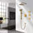 Shower System With Shower Head, Hand Shower, Slide Bar, Bodysprays, Shower Arm, Hose, Valve Trim, And Lever Handles-117992988