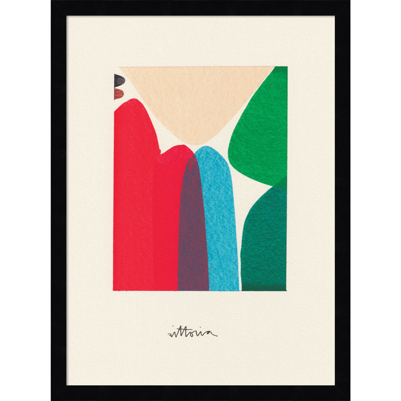 The Mountains We Move In Our Minds by Amber Vittoria, Black Framed, 16" W x 21" H x 1" D