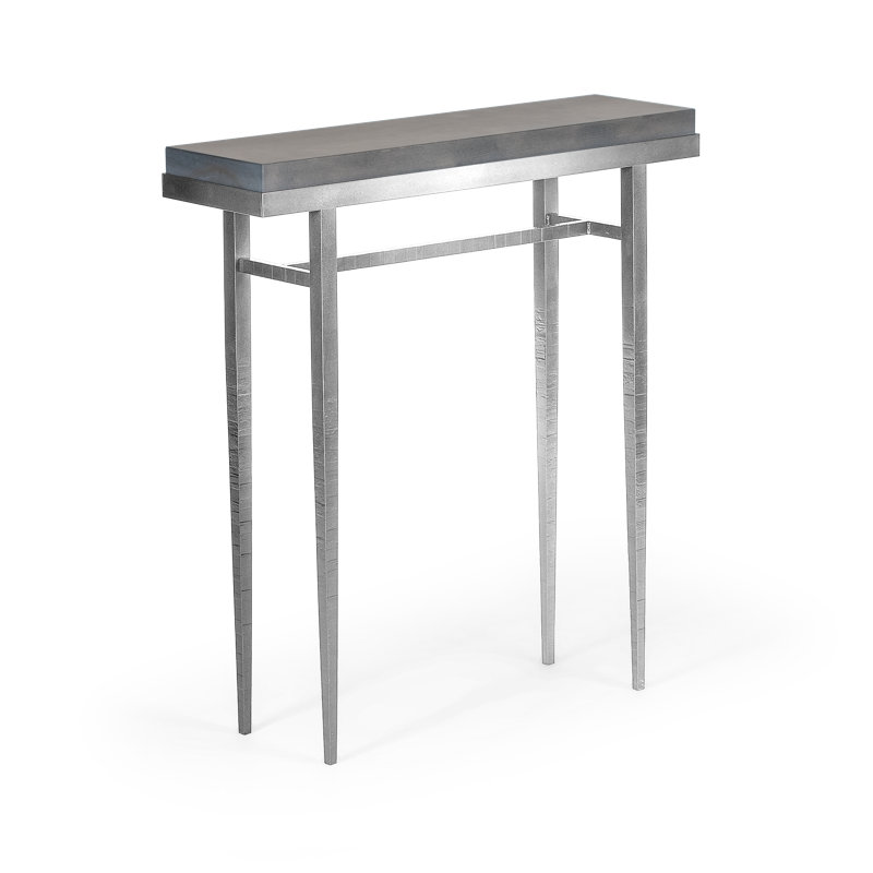Wick Console Table, Sterling, 32" H x  30" W x 8.5" D, Gray