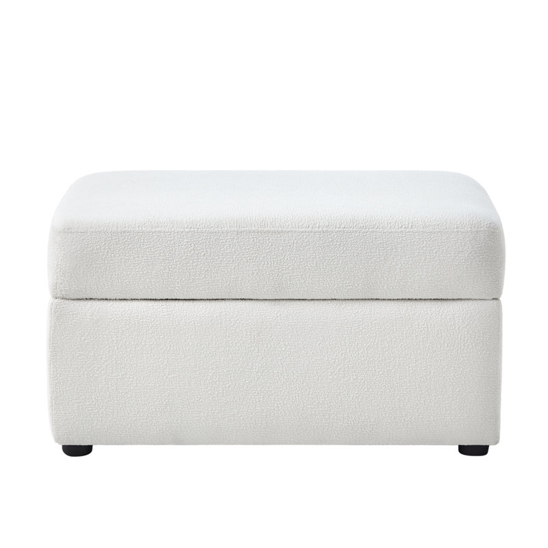 Mchargue Storage Ottoman, Ivory