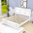 Panel Bed with Headboard and Slats-858236033-858236031