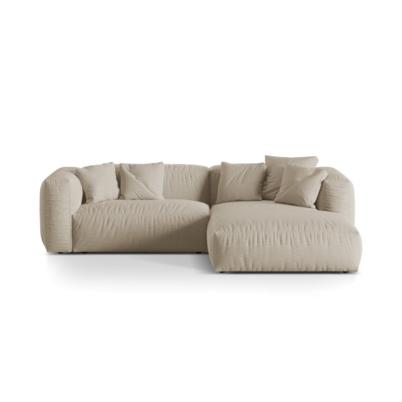 Carce 2 Seater Corner Sofa , Light Beige