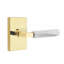 Select Round Passage (Hall & Closet) Door Lever with Rectangle Rosette-1243567160-1243567163