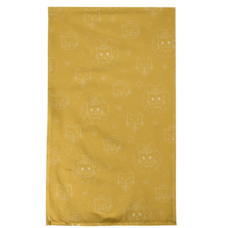 Waffle Tea Towel Kitchen Towel, Poly Twill, Yellow