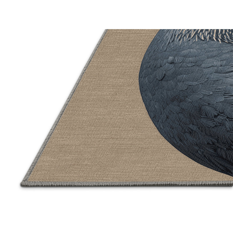  Tapis lavable American Coot Birds, Rond 6 pi