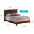Elegant Cherry Full Bed With Transitional Style
