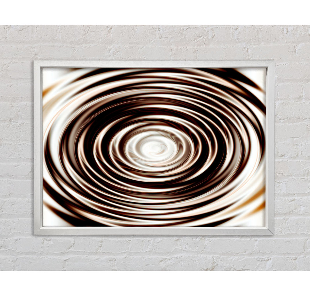 Perfect Chocolate Ripple - Einzelne Bilderrahmen Kunstdrucke auf Leinwand