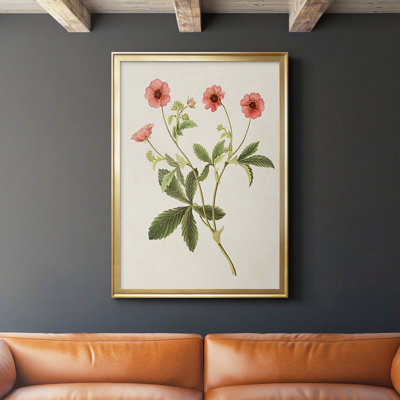 «Flowers Of The Seasons», reproduction encadrée de qualité supérieure - prête à être accrochée