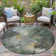 Machine Washable Indoor/Outdoor Xhevrie Pewter Rug