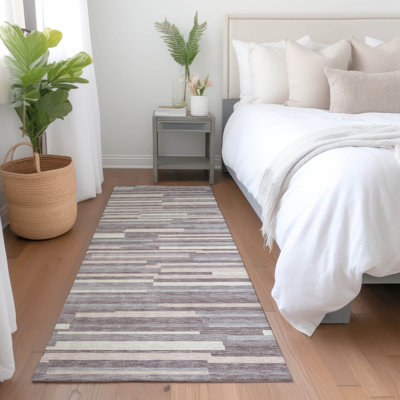 Premium Machine Washable Prisco Lavender Rug