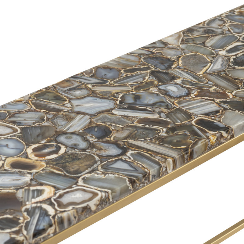 48'' Stone Top Console Table