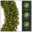 Couronne de sapin 48 po 48 po avec 300 lumières DEL blanc chaud + transformateur 3,6 W - UL / CUL - 2 pièces-439493955-439493953