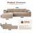 Cloudelle No Assembly Required Compression Packed 2 - Piece Boneless Corduroy Sectional-1893943928-1893943929