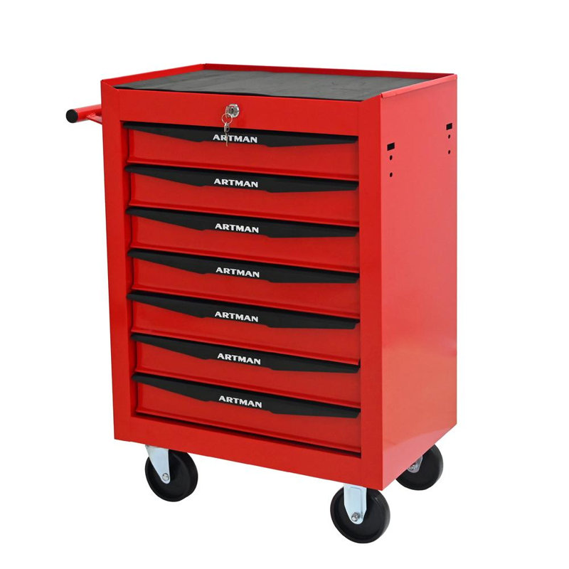 Chariot à outils multifonctionnel à 5 tiroirs avec roulettes