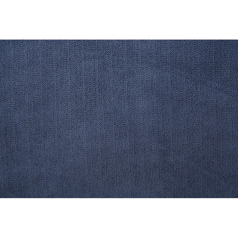 Fauteuil Lorelai, Polyester bleu, Bois moyen