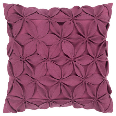 18" Orange Cotton Throw Pillow