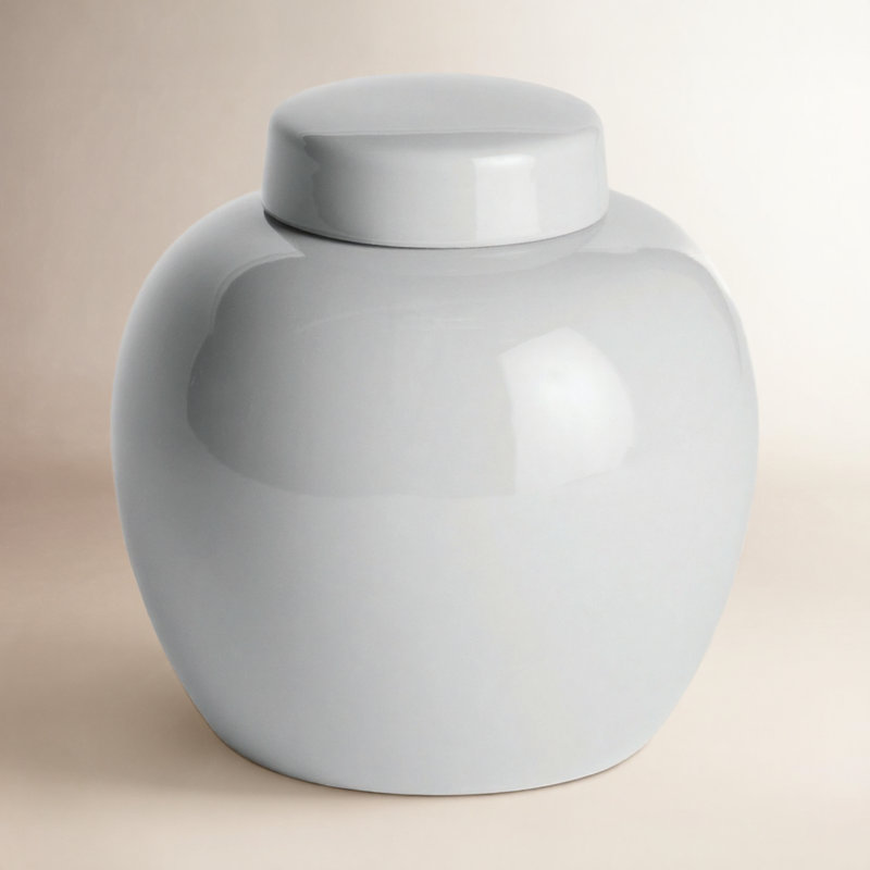 Pot Francina, Blanc, H 9,5 po x l 9 po x P 9 po
