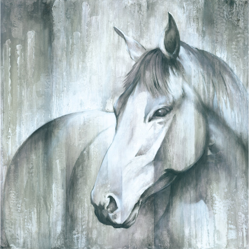 Painted Hor - Wrapped Canvas Painting, 51cm H x 51cm W