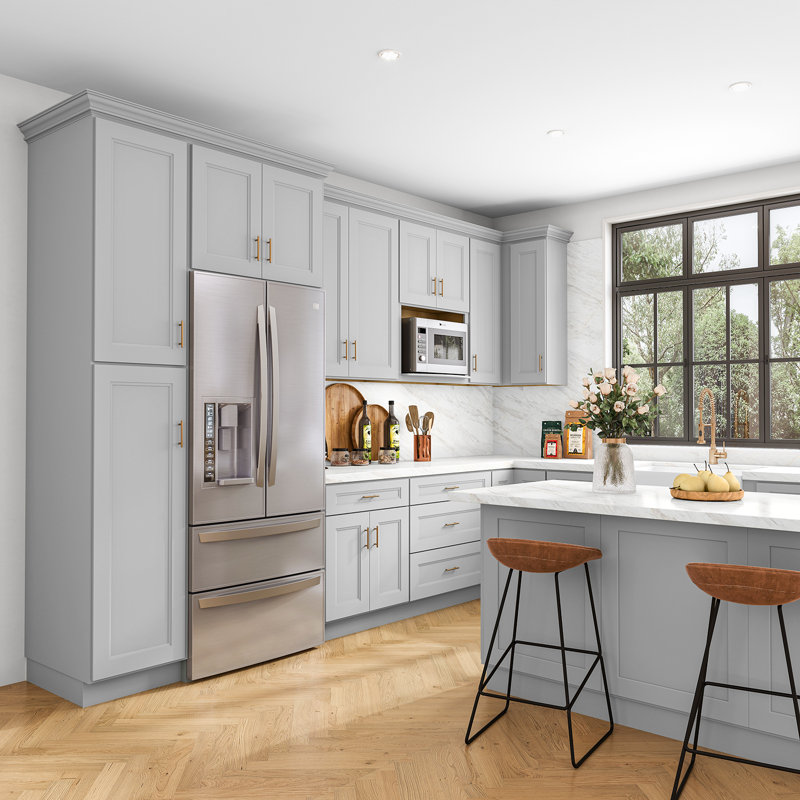 Oven Cabinet, 24", Newport White