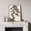 Bonsai pin style rétro, art naturel, impression sur toile encadrée-120747952-120747944-120747945