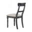 Ensemble de 2 chaises d'appoint en lin brun clair Leventis