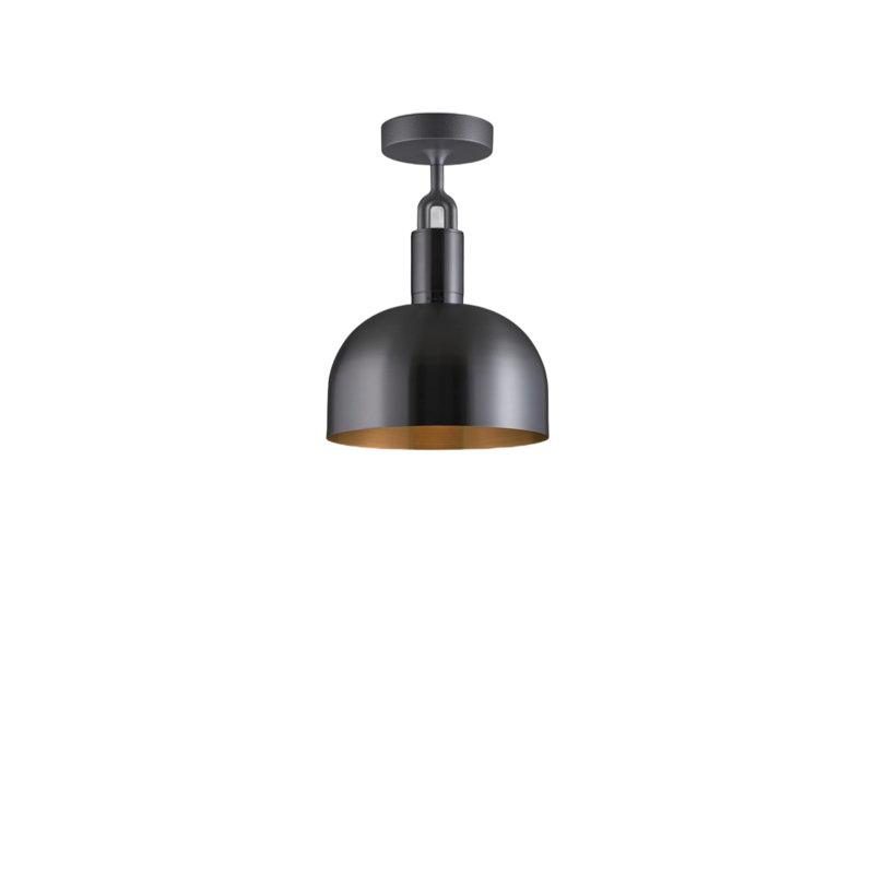 Semi Flush Mount, Medium, Gun Metal